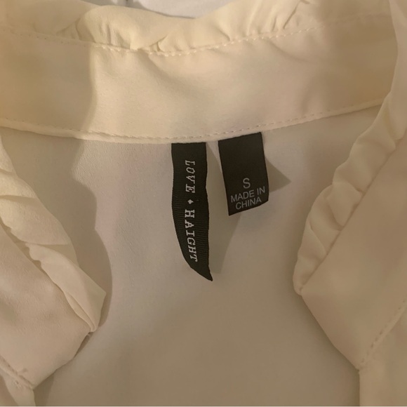 Milkmaid Ruffle Button Down Blouse - Picture 6 of 6